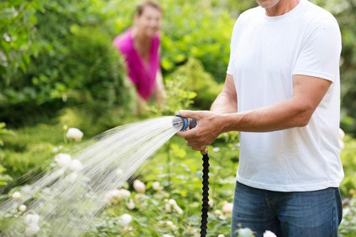 INNAV8 Garden Hose Nozzle - Heavy Duty Design with 10 Spray Patterns & Thumb Control Valve | Perfect for Outdoor Use