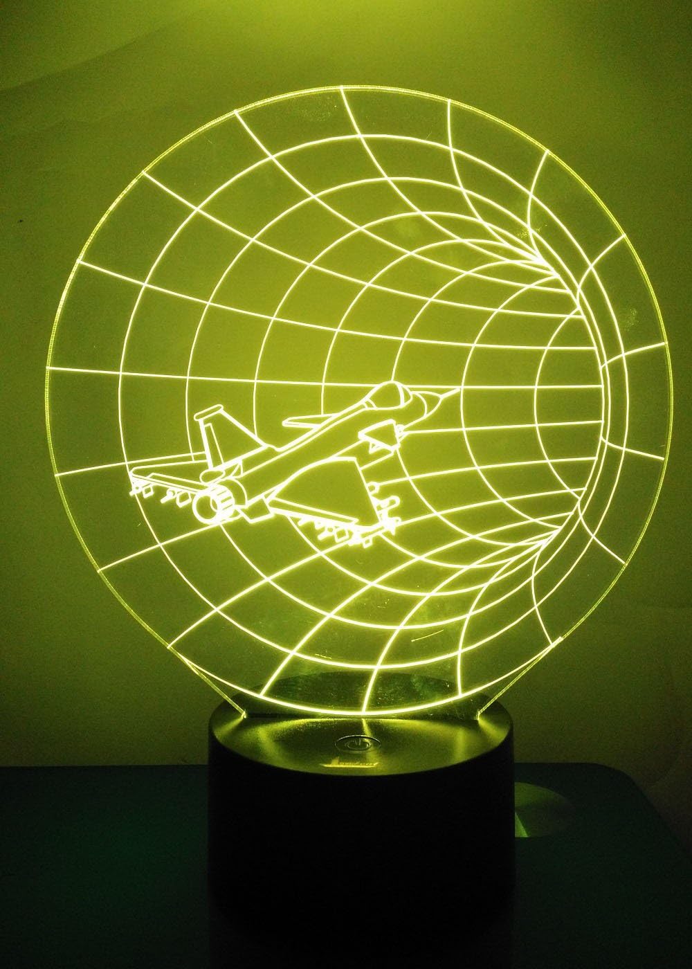 3D Illusion Night Light - Loveboat LED Lamp with 7 Color Changing Acrylic Base & USB Charger - Perfect Home Decor & Gift