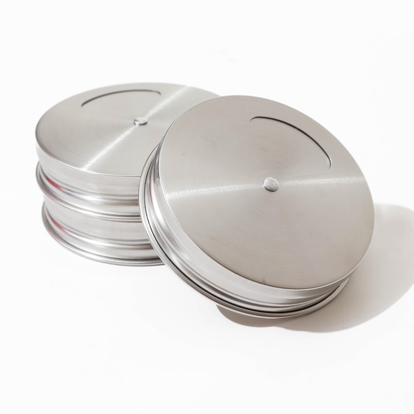 Stainless Steel Adjustable Spice Lid for Mason Jar (Regular Mouth, 4 Pack)