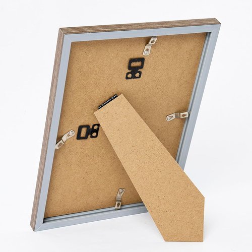 JCJMY A5 Picture Frame - Rustic Brown Wall Hanging & Tabletop Display | Fits 4x6 Mat or 5.8x8.3 Without Mat