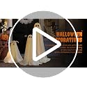 Zesua Medium Ghost 3-Pack Outdoor Halloween Decorations with Lighted Ghosts