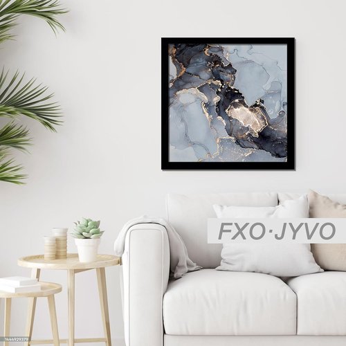 Fxojyvo Black 9x9 Picture Frame - Lightweight & High Transparency for Square Photos | 1 Pack