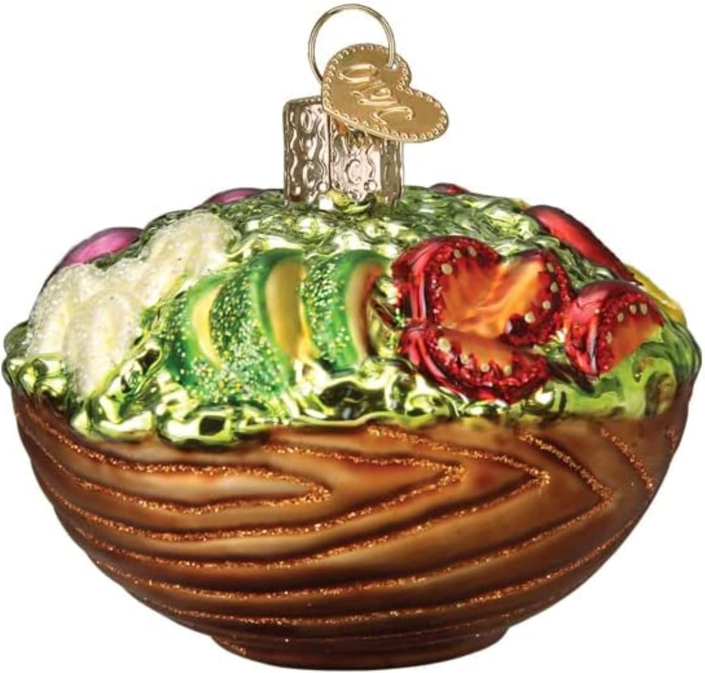 Handcrafted Glass Cheese Wedge Ornament - Unique Christmas Tree Decoration