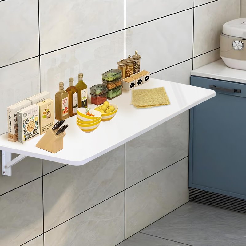 CYGJSYEA Laundry Room Wall Mounted Folding Table, Kitchen Restaurant Home Bar Work Table, All Aluminum Countertop, Waterproof Easy to Install and Clean (80X50cm/31.5""×19.7"")…, LZDZ004