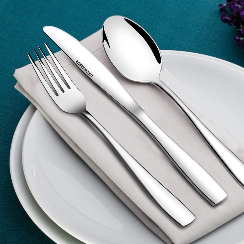 Eslite 60-Piece Silverware Set,Stainless Steel Flatware Set for 12