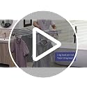 Foldable Clothes Rack with 16 Aluminum Poles - Portable Garment Organizer