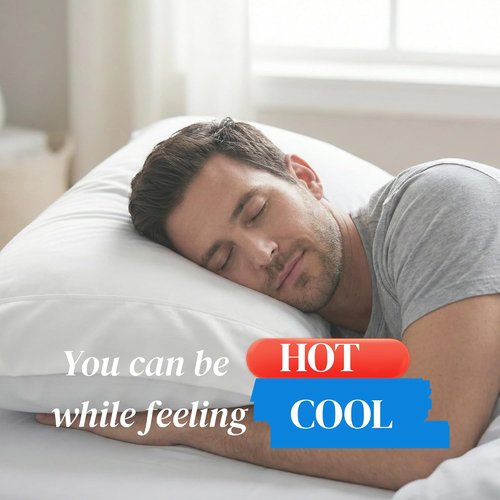 Beckham Hotel Collection Cooling Pillowcases - King Size Set of 2 | Silky Soft, Breathable, Moisture-Wicking, Sand