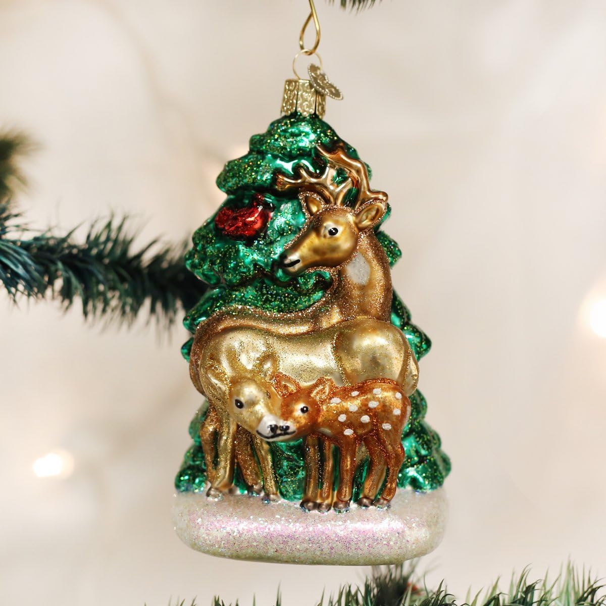 Handcrafted Badger Glass Blown Ornament - Unique Christmas Tree Decoration