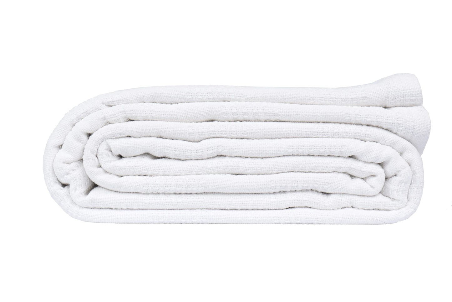 Linteum Textile Hospital Thermal SNAGLESS Spread Blanket, 100% Cotton (74x100 in, White)