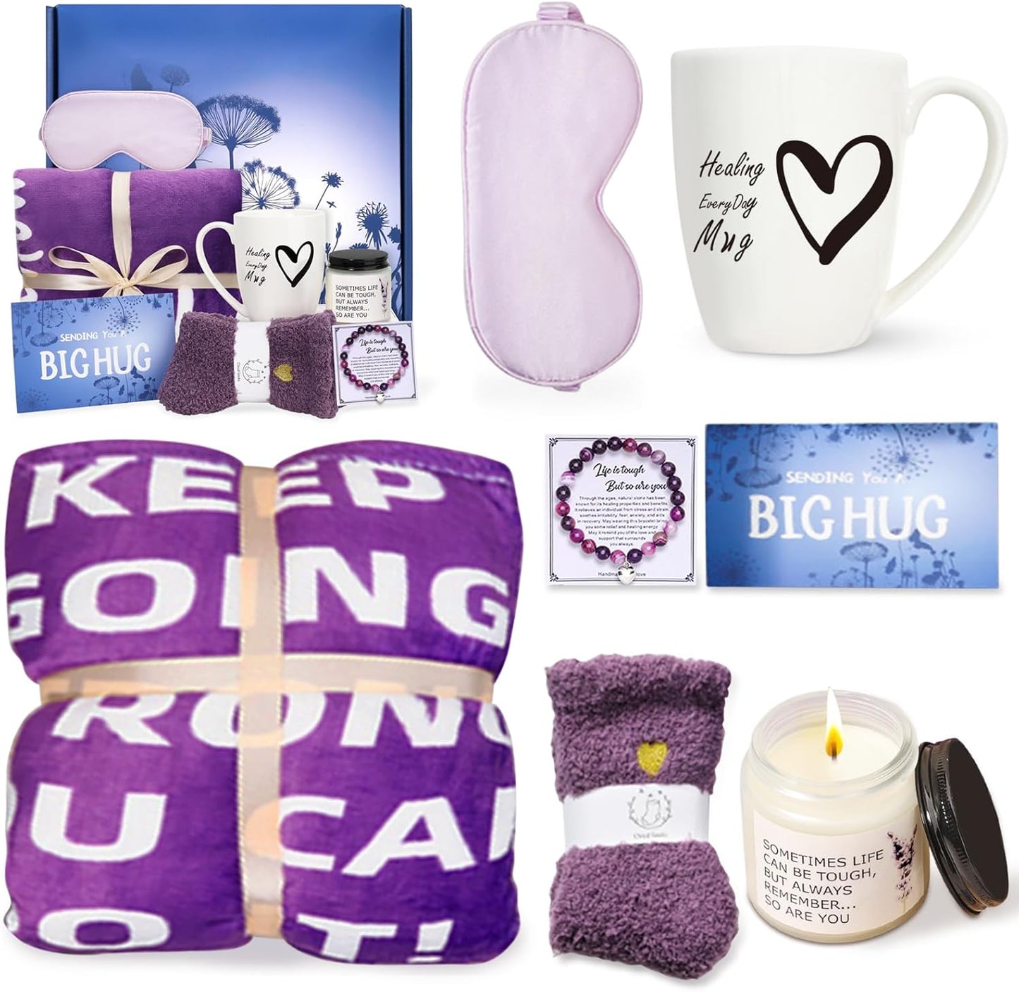 Cancer Care Package for Women - Chemo Care Gifts, Get Well Soon Gift Baskets with Inspirational Gifts for Sick Friends