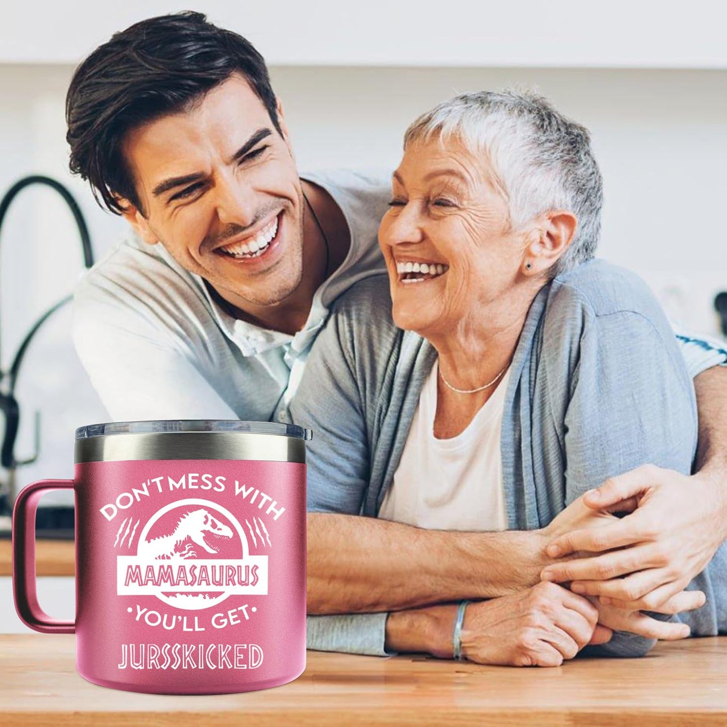 Gifts for Mom from Daughter, Son,Kids,Husband - Christmas Gifts for Mom,Wife,Women - Best Birthday Gifts for Mom,Mother - Mothers Day Birthday Gifts - Funny Gifts Ideas for Mom - 14 Oz Pink Tumbler
