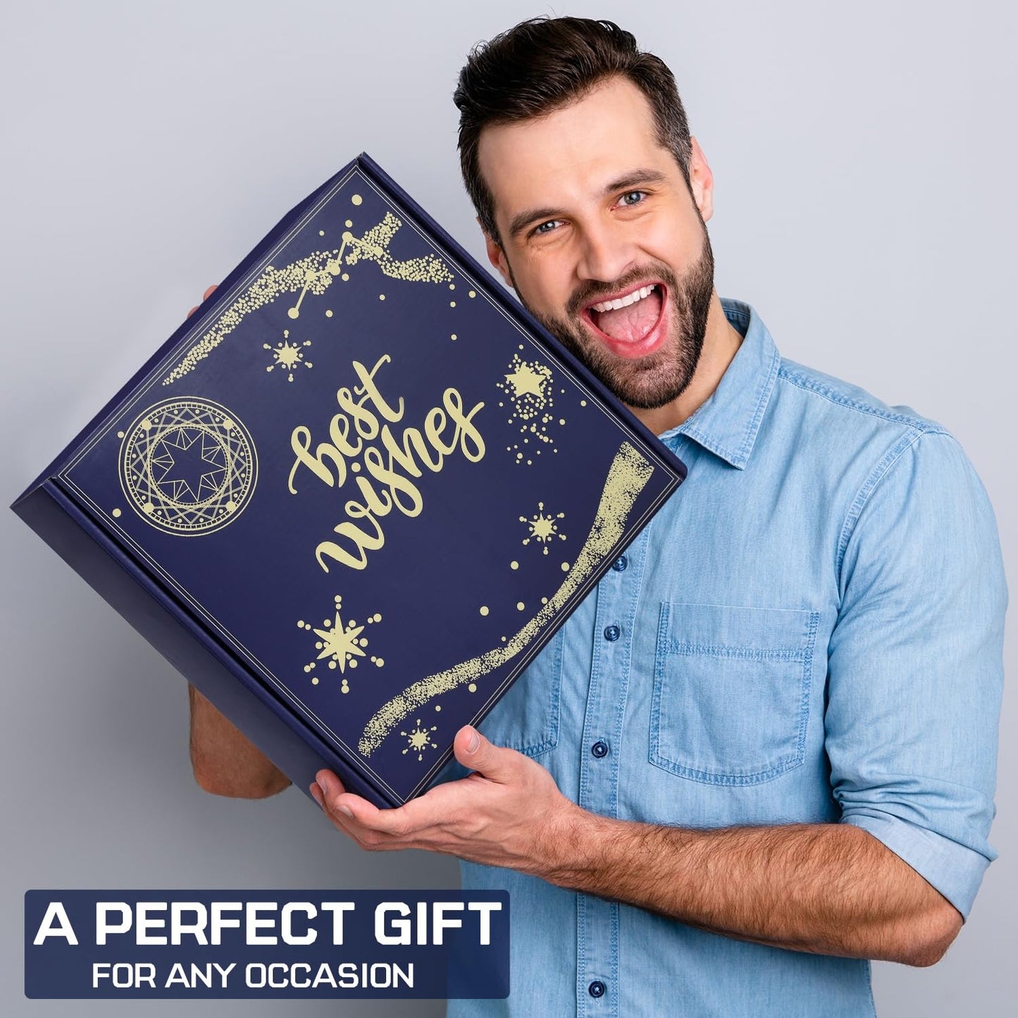 Gift Baskets for Men Best Birthday Gifts for Men Anniversary Gifts for Men Gifts for Boyfriend Gifts Get Well Soon Gifts Basket Unique Gift Ideas Set Box Self Care Package Man Him Dad Brother Husband