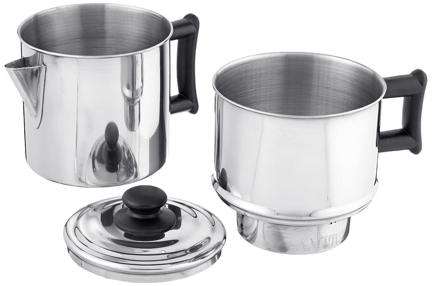 Lindy's Stainless Steel 10 Cup Drip Coffee Maker, Stovetop Coffee maker, Coffee Pot
