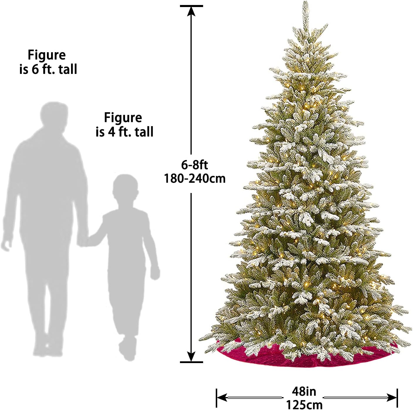 48-Inch Silver Sequin Christmas Tree Skirt - Reusable Holiday Decor for Festive Parties