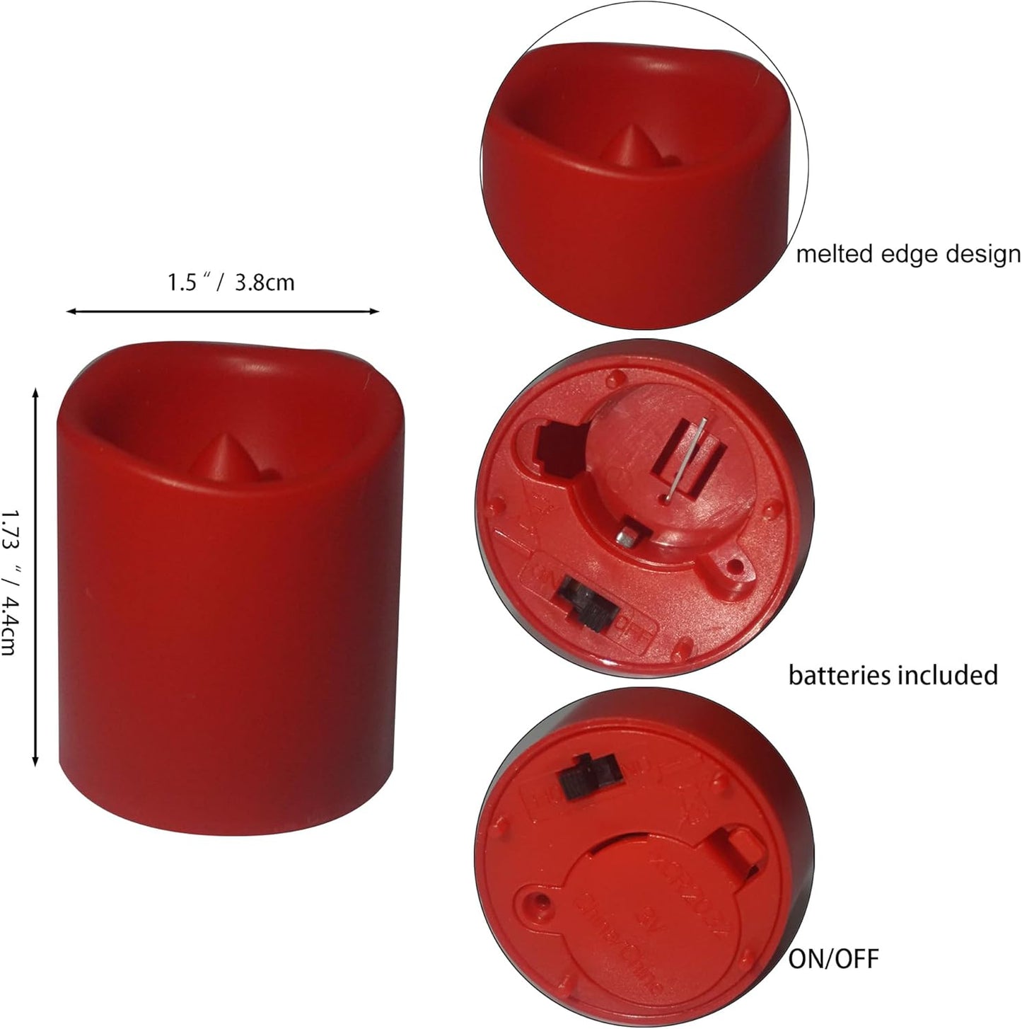 12 PCS LED Flameless Votive Candles - Long-Lasting Battery Operated with 120+ Hours Life