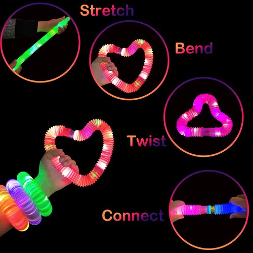 Glow Sticks Bulk Party Favor Supplies for Kids 48 PCS,Glow in the Dark Bracelet Necklace Accessories for Birthday Wedding Parade Throws,Goodie Bag Stuffers Prizes for Toddler Boys Girls
