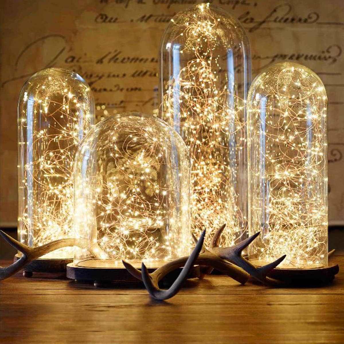 200 LED Fairy String Lights - 66 ft Warm White Waterproof Copper Wire for Indoor & Outdoor Decor