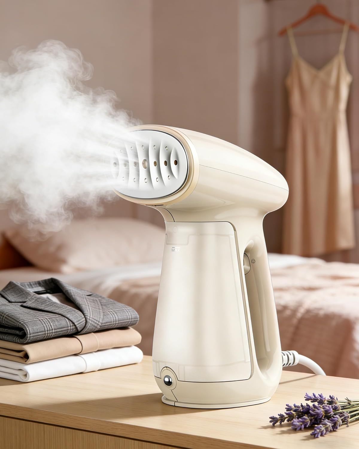 Bear Steamer Handheld Clothes Steamer - 1300W Powerful Fabric Wrinkle Remover | 230ml Tank, Fast Heat-Up