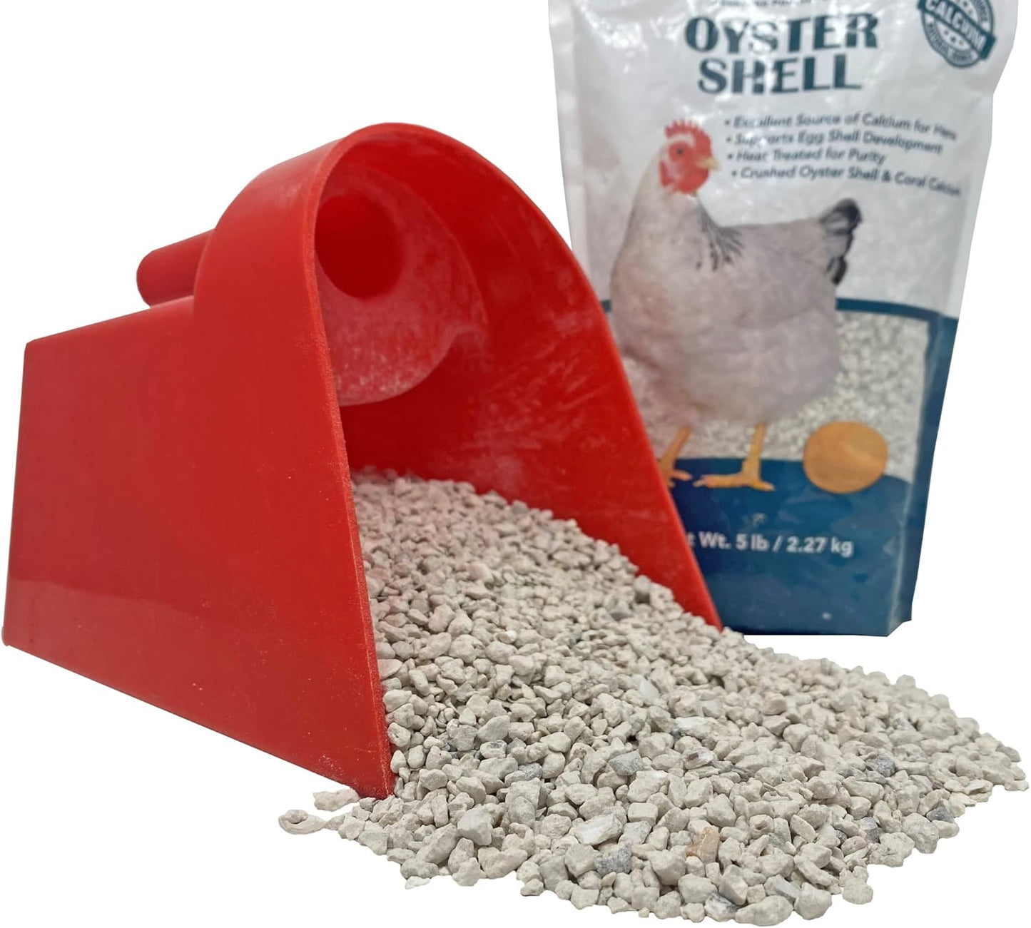 Pecking Order Oyster Shell - Calcium Supplement for Strong Eggshells in Laying Hens | 5 LB