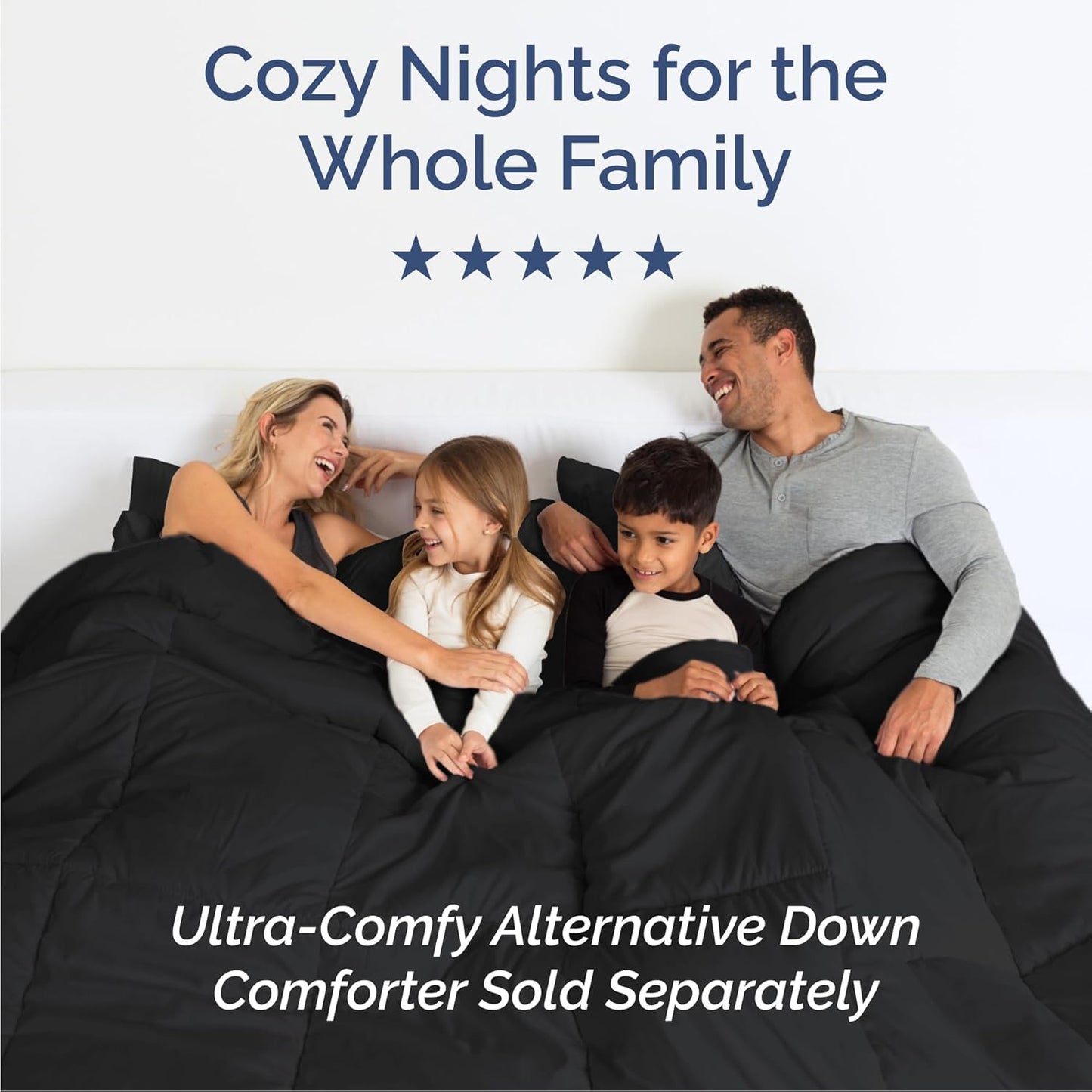 Queen Size 4-Piece Sheet Set | Skiennix Comfy Breathable Cooling Bed Sheets - Ultra-Soft, Deep Pockets, Wrinkle-Free - Black