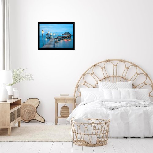 JCJMY Black Puzzle Frame - 15x21.25 Wall Hanging Picture Frame with Shatter-Resistant Plexiglass