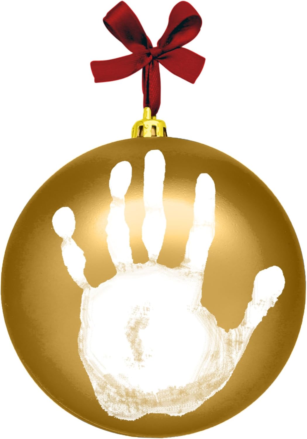 Christmas Baby Handprint Ornament Kit - DIY Keepsake Bauble with Paint for Newborns