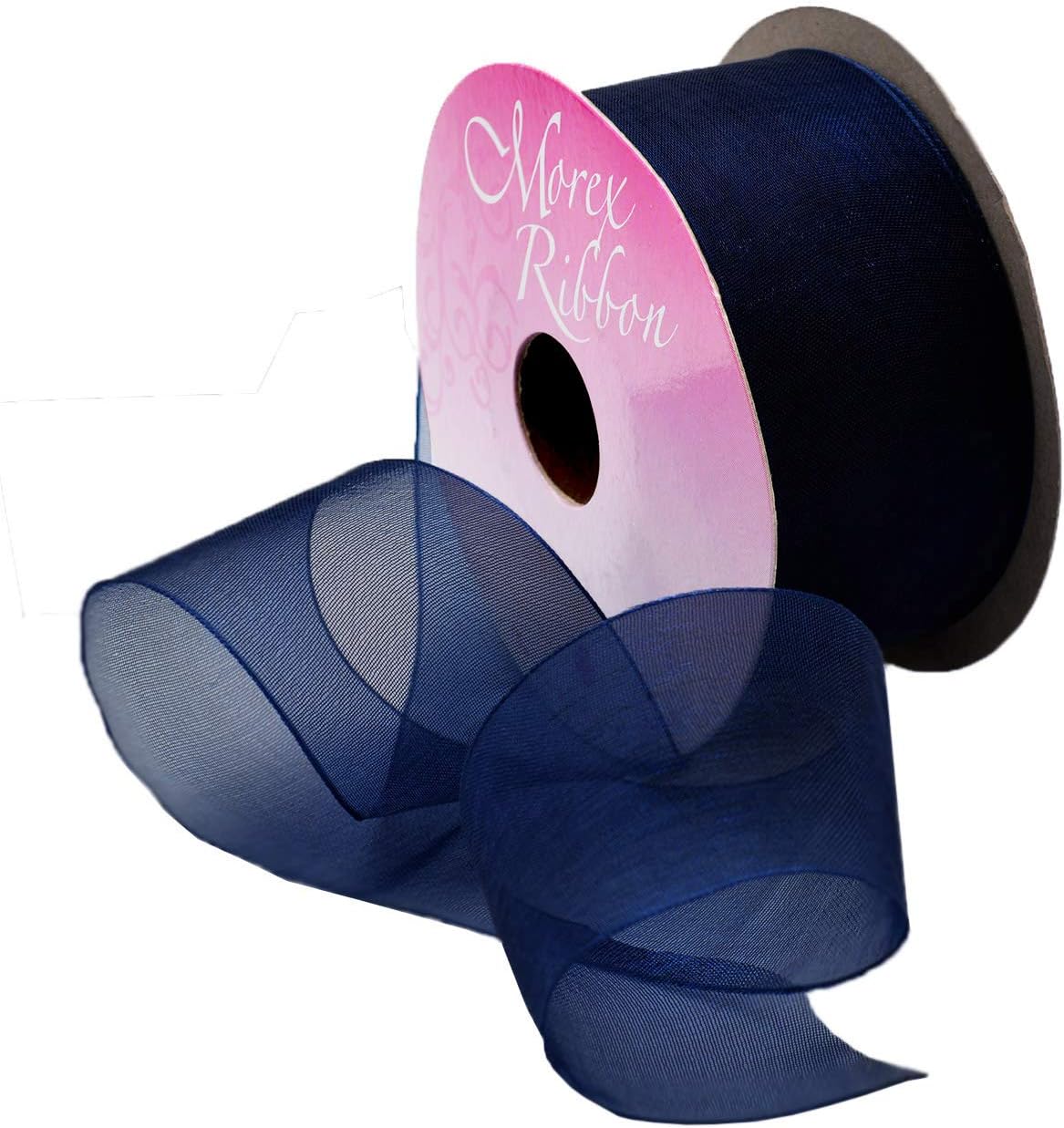 Red Organdy Nylon Ribbon - 5/8 Inch x 100 Yards | Morex 91803/100-609