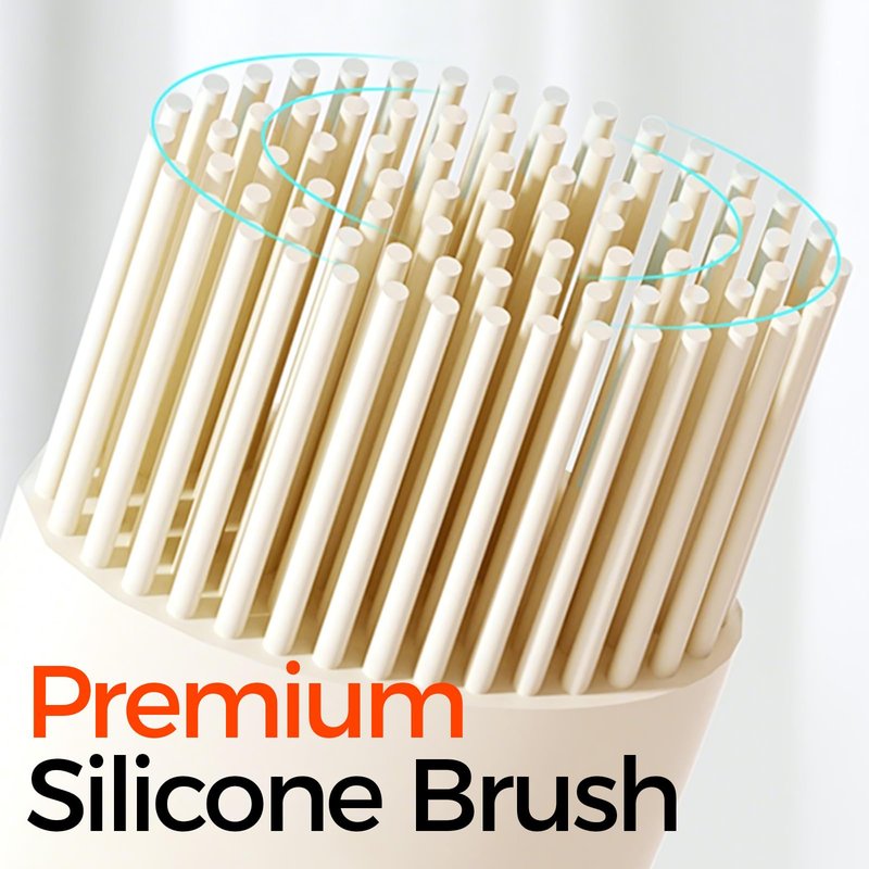 YARRAMATE 300ml /10oz Oil Dispenser with Brush - Glass Oil Bottle for Kitchen with Silicone Heat Resistant Basting Brush - Cooking Brush for Vinegar Sauce BBQ Grill Frying - Creamy White