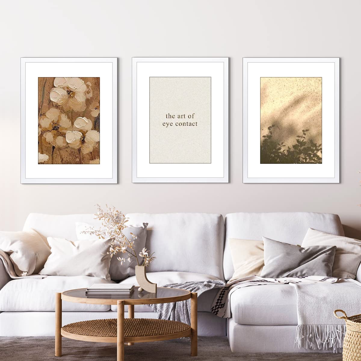 VNVNK 20x27 Frame White, Display 20x27 Inch Picture without Mat Or 16x24 Inch Picture with Mat,Photo Poster Picture Frames for Wall Display - Set of 1