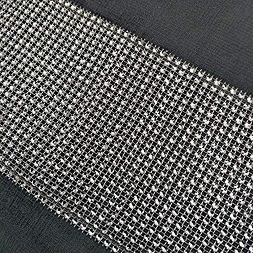 Red 13x72 Inch Table Runner with Diamante Strip & Tassels - Elegant Home Decor