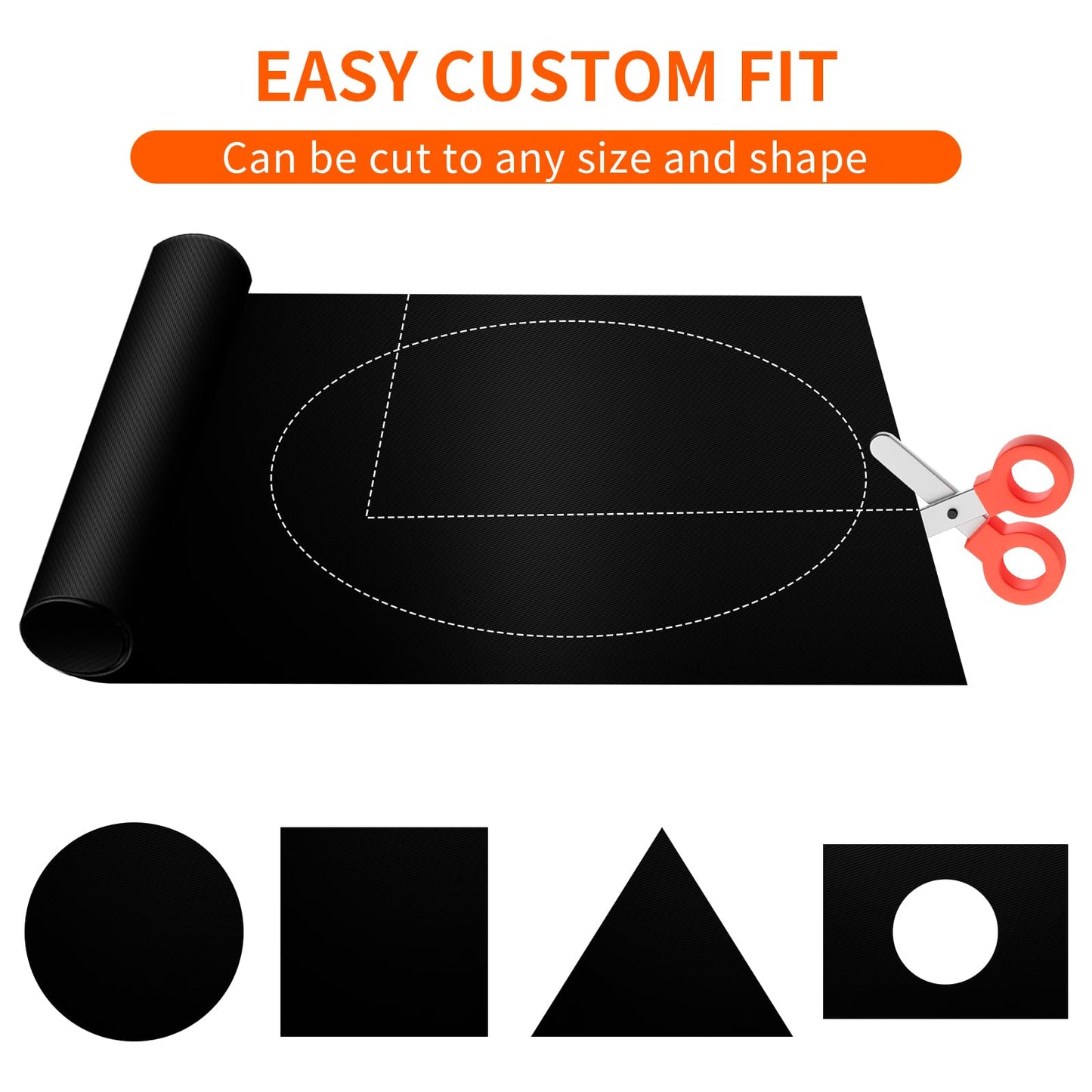 Oven Liners for Bottom of Oven, Heavy Duty Non-stick Teflon Oven Mat for Bottom of Oven, Reusable Oven Liners for Bottom of Electric Oven, BPA & PFOA Free, 23.6"X 15.7", 2/4 Pack