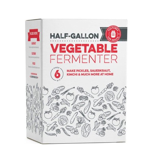 Cultures For Health Fermented Vegetable Master Kit | Fungus Eliminator, Sprouting Jar | Make Your Own Pickles, Sauerkraut, And Other Fermented Vegetables With This Fermentation Kit | Half-gallon
