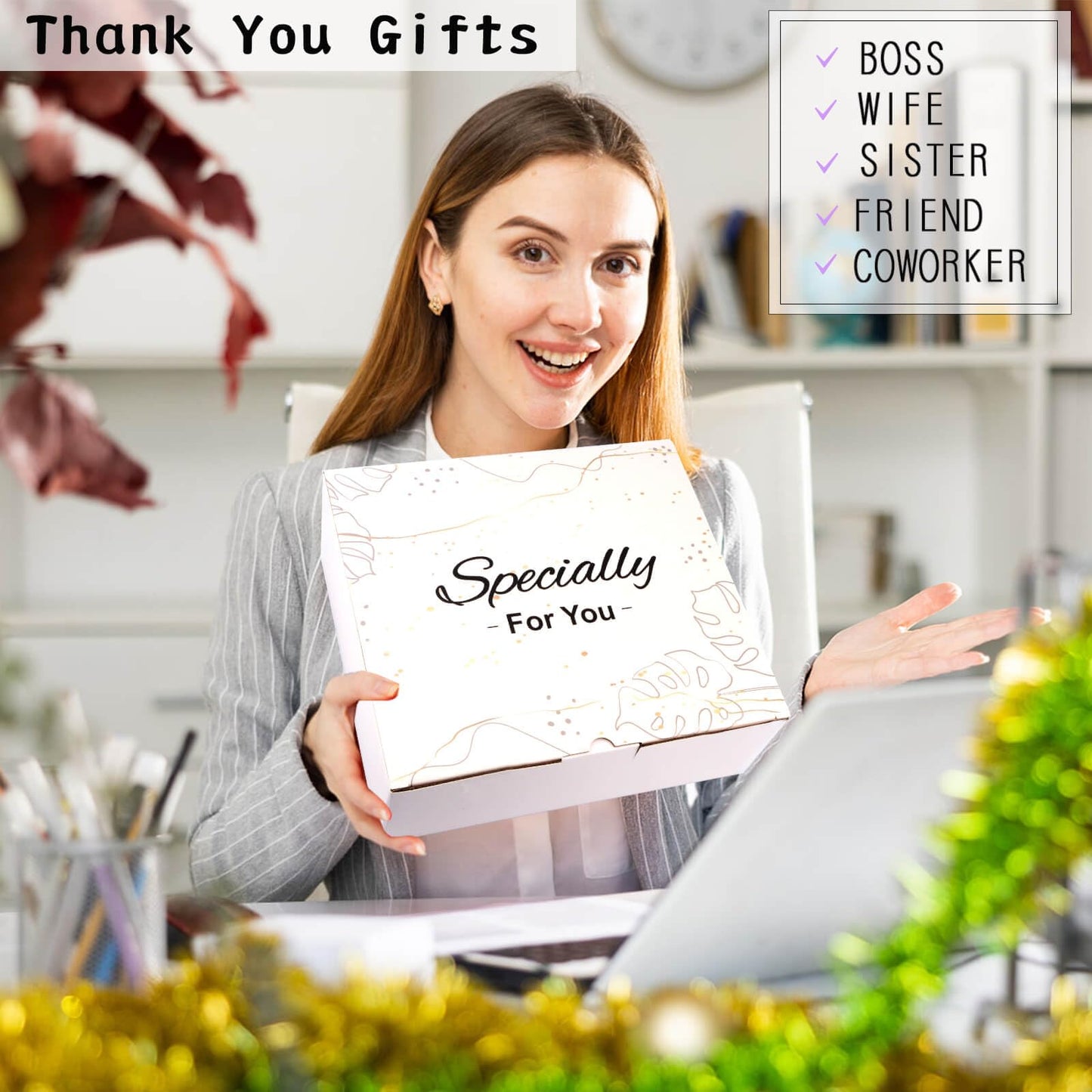 Boss Day Gifts for Women, Boss Lady Gifts for Women Manager Leader, Thank You Gifts for Female Boss, Valentines Day Birthday Gifts for Women, Appreciation Gifts Cool Gifts for Her Mug Canvas Tote Bag