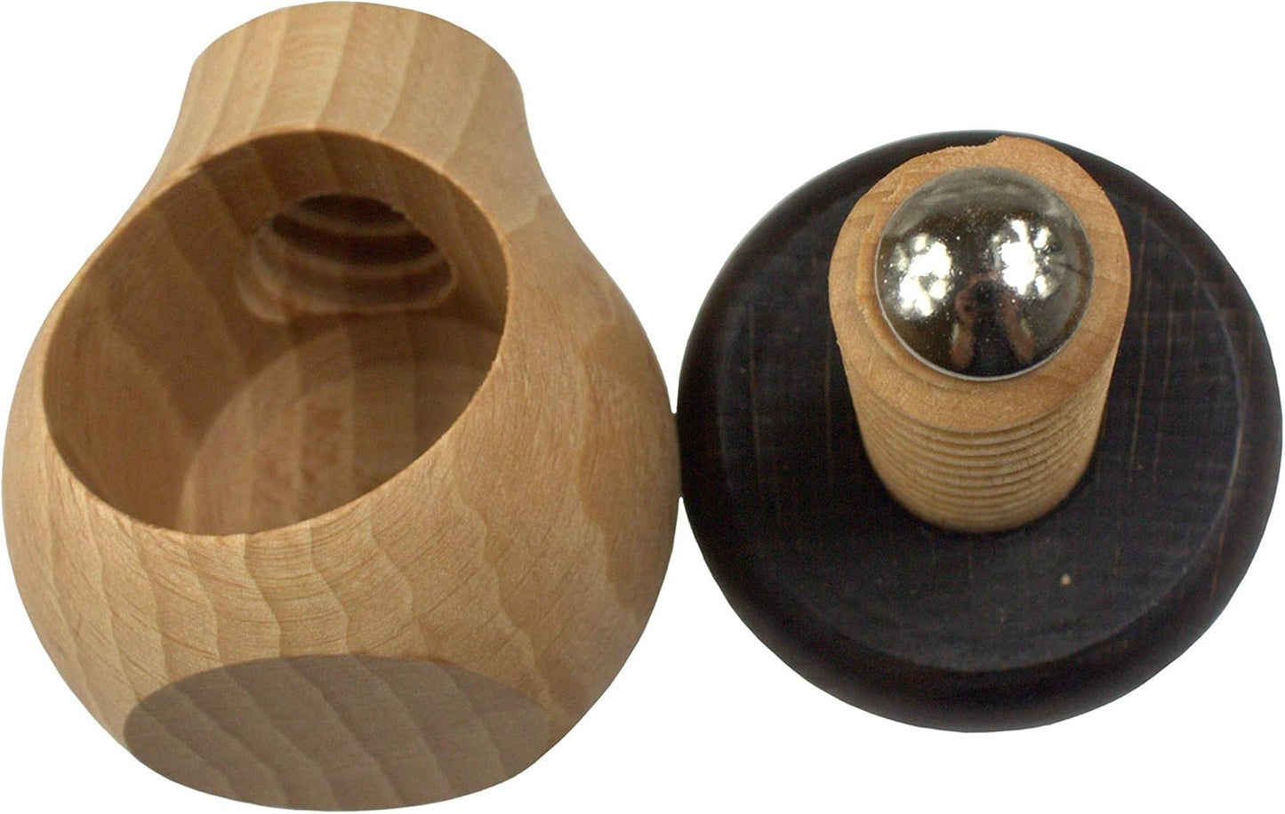 Wooden Nutcracker Tool with Easy Screw Mechanism - EFO Mushroom Design for Kitchen & Holiday Gifts