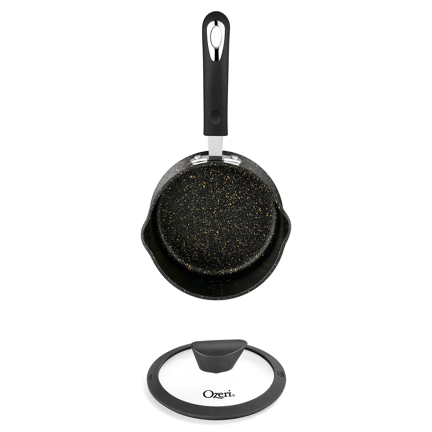 The All-In-One Stone Saucepan and Cooking Pot by Ozeri - 100% APEO, GenX, PFBS, PFOS, PFOA, NMP and NEP-Free German-Made Coating