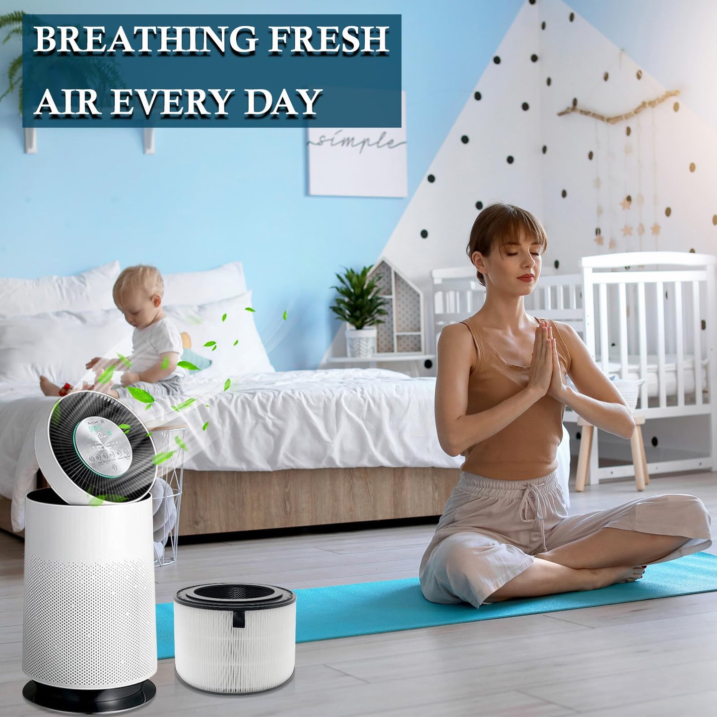 PuriCare 360 Replacement FilterS Compatible with LG PuriCare 360 Air Purifiers AS560DWR0 & AS330DWR0 (Single Filter), Part Number AAFTDT301 Filter Replacement(H13 True HEPA)