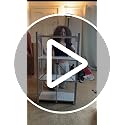 Pink 4-Tier Folding Metal Storage Shelf with Wheels - No Assembly
