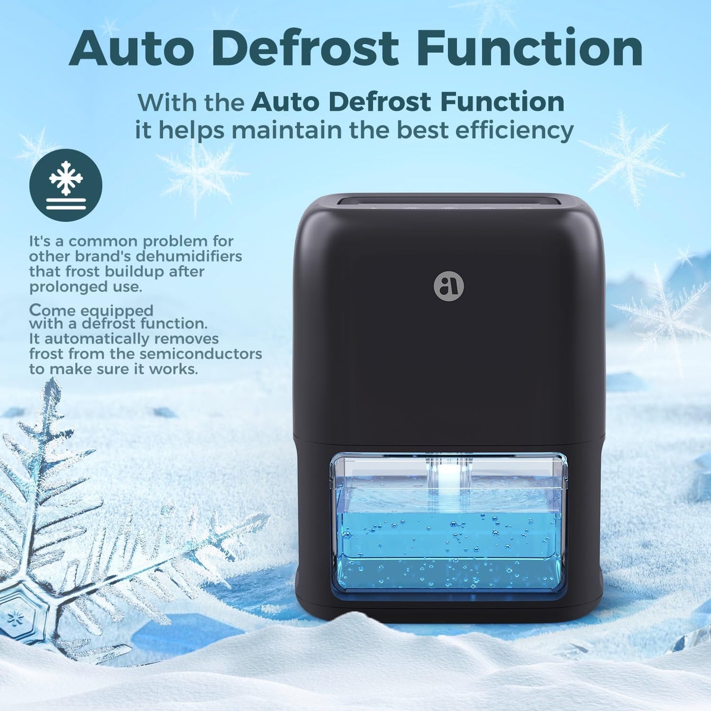 Skiennix 60 OZ Quiet Dehumidifier - Dual-Semiconductor with Auto-Off Timer & 7 Color Lights | Portable for Home, Bathroom & RV