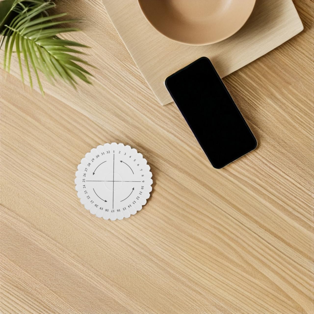 Uonlytech Weaving Disk - 32 Slot Round Bracelet Braiding Plate for DIY Jewelry Making
