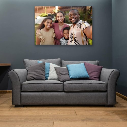 Custom Canvas Prints - Personalized Wall Art for Pet & Family Photos | Perfect Gifts for Mom & Dad (18'' W x 30'' H)