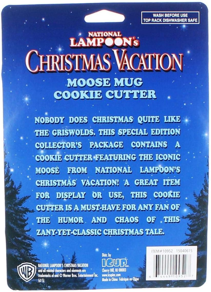 Moose Mug Cookie Cutter - 4.5" Red Silicone Baking Tool for Fun Cookies