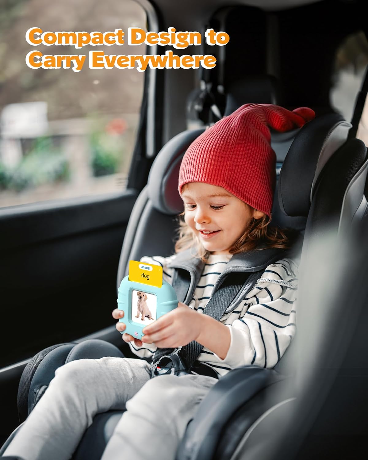 Airbition Talking Flash Cards - Montessori Language Learning Tool for Toddlers | 224 Words for Speech Development
