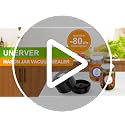 UNERVER Black Mason Jar Vacuum Sealer Kit for Wide & Regular Mouth Lids