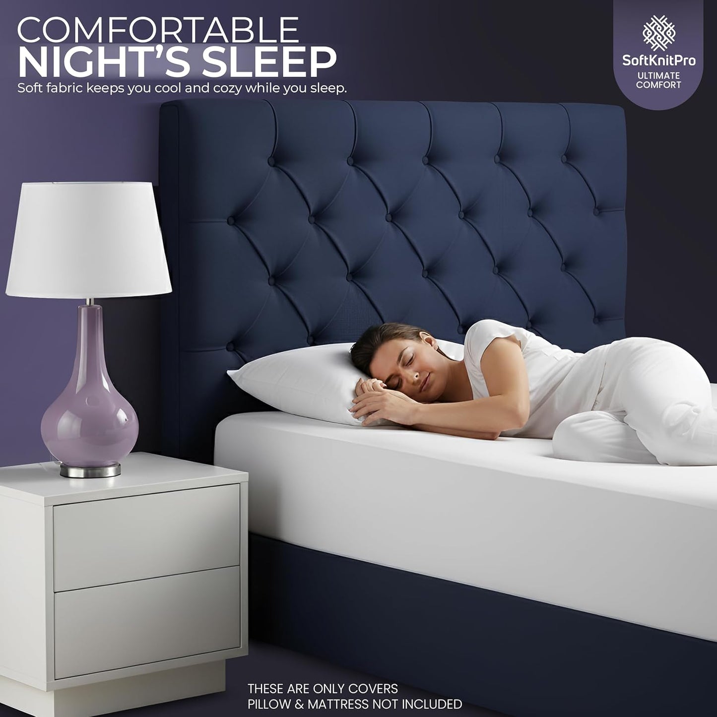 Skiennix Waterproof Mattress Protector - Twin Size with Zippered Pillow Protector & Deep Pocket Fitted Sheet