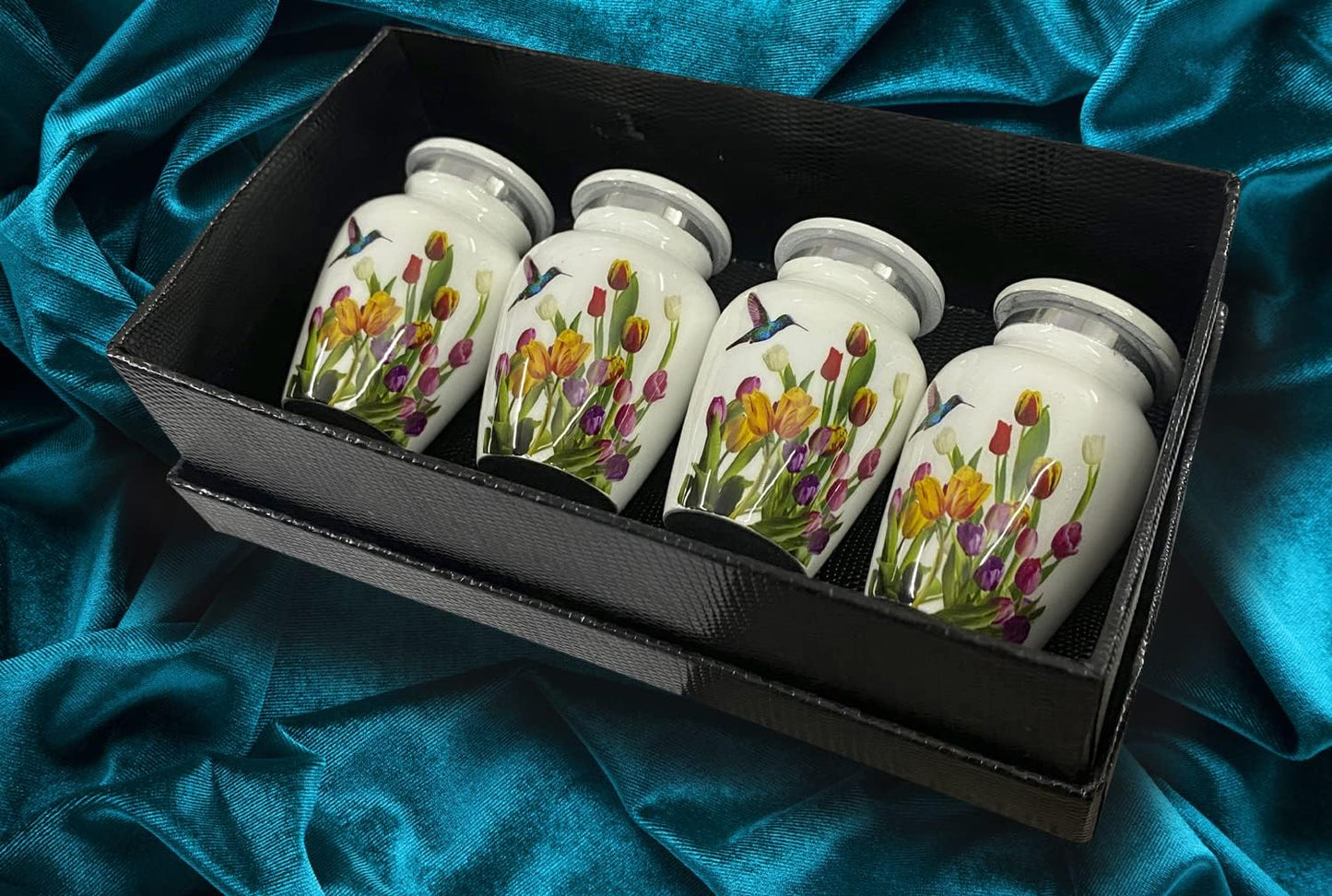 BOLD & DIVINE Adult Purple Hummingbird Cremation Urn | Human Ashes Adult Memorial urn, Burial, Funeral Cremation Urns | 200 Cubic Inches (Large Adult)