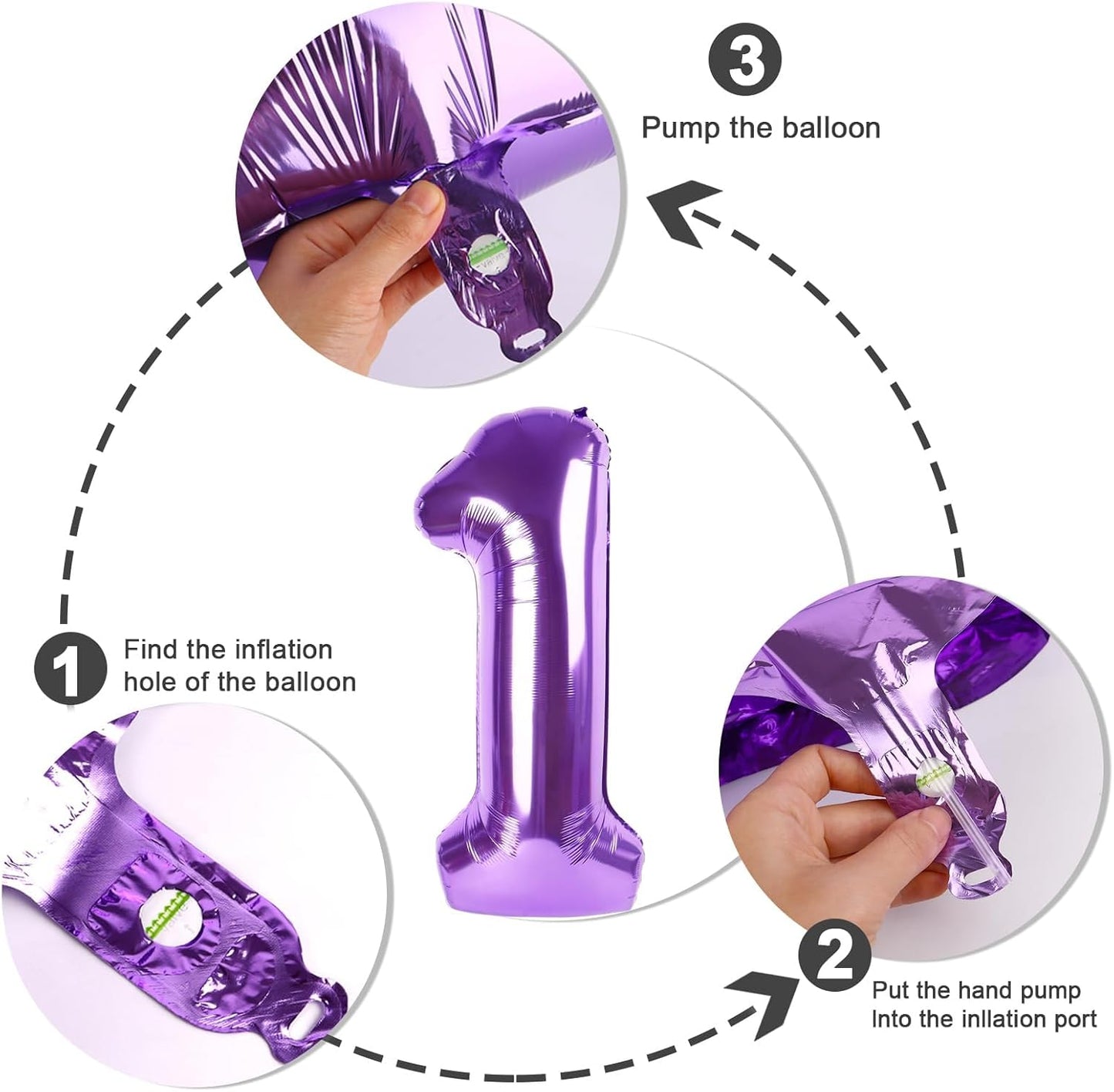 Skiennix 40-Inch Purple Number Balloons - 18th Birthday Party Decorations for Men & Women