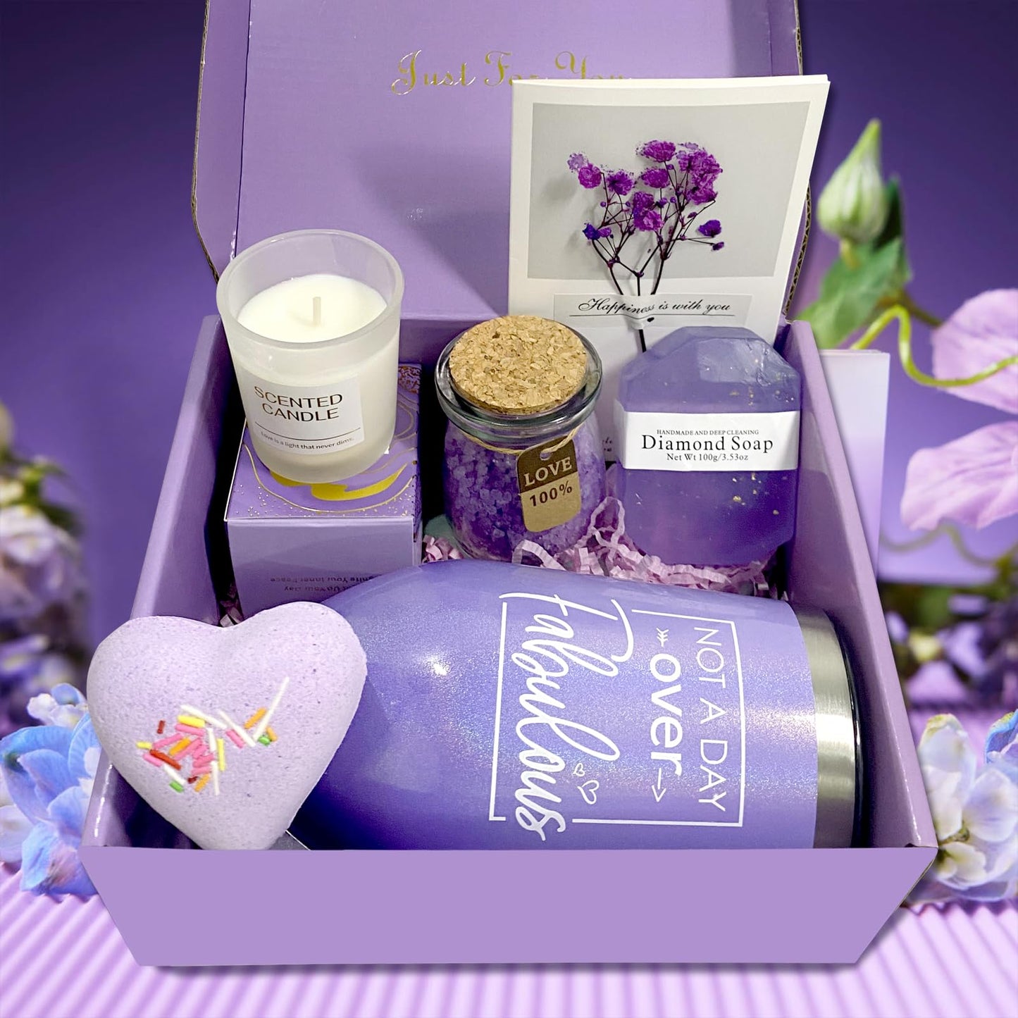 Unique Birthday Gifts for Women, Happy Birthday Gifts Basket for Women, Christmas Gifts for Women, Gifts for mom, Girlfriend Birthday gifts, Gift Set for Best Friends, Wife, Sister, Coworker.