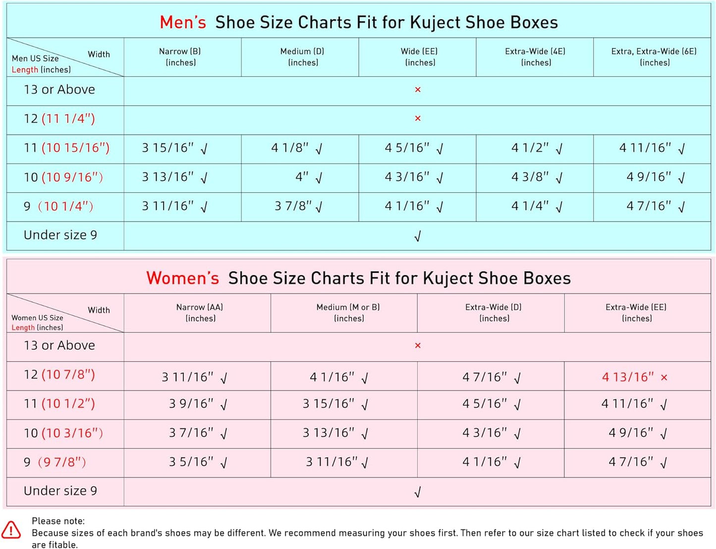Kuject X-Large Shoe Storage Boxes - Clear Plastic Stackable 12-Pack for Sneakers & Toy Organization | Black