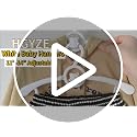 White Baby Clothes Hangers 50 Pack - Space Saving Kids Closet Organizers