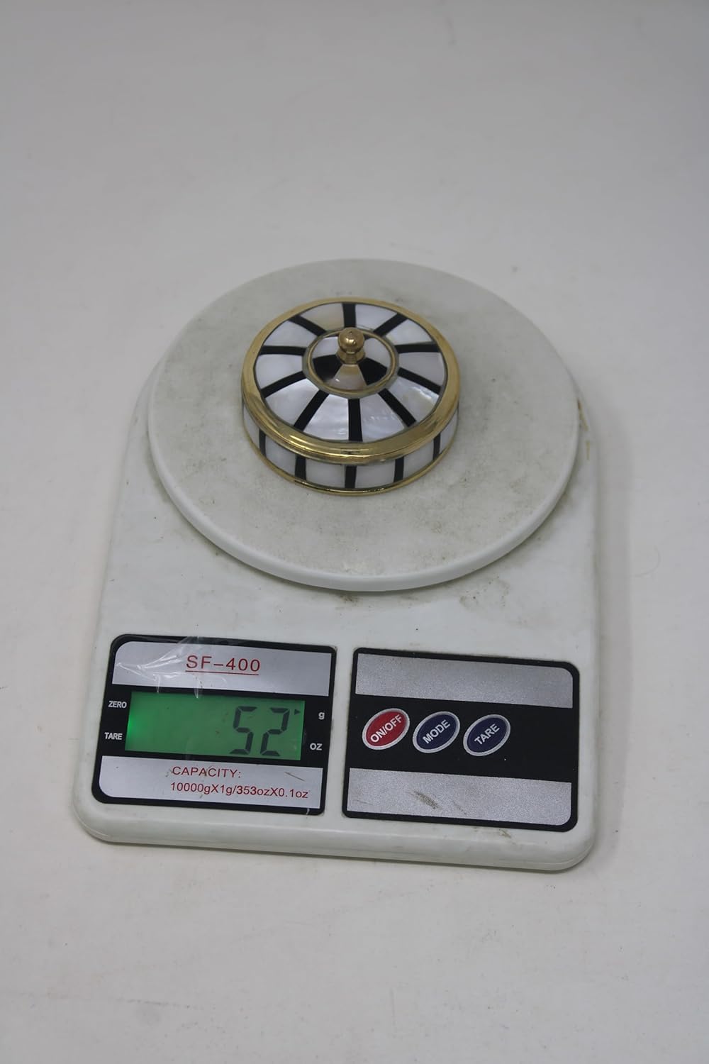 Decorative Jewelry Trinket Box Unique Gift For Home Décor Antique Metal Case with Mother of Pearl Sindoor Box/Coin Box (All Set Black)